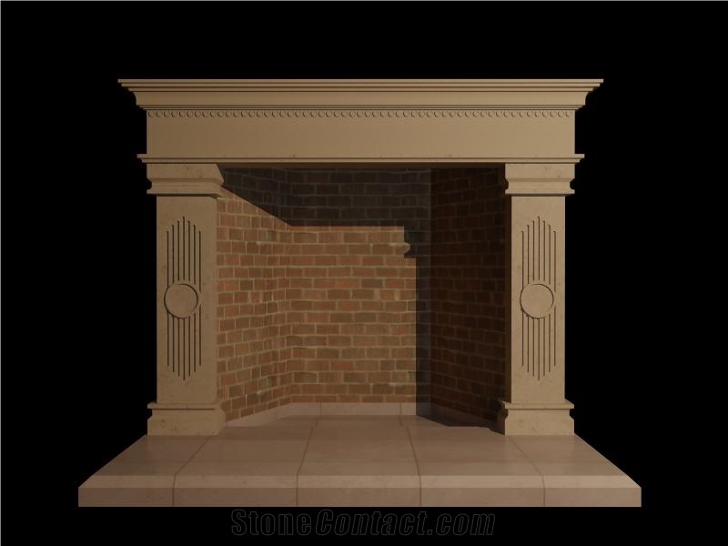 Bostonian Fireplace with Dentil