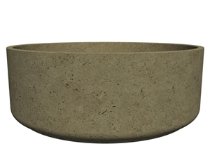 Round Cast Stone Planter - AAPL002