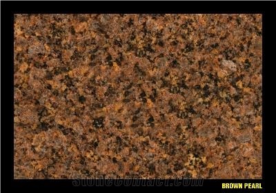 Brown Pearl Granite Slabs & Tiles, Brazil Brown Granite