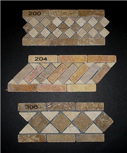 Travertine Mosaic Border