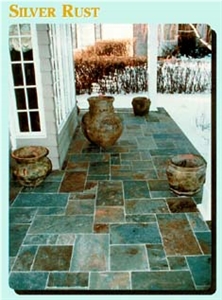 Silver Rust Slate Flooring