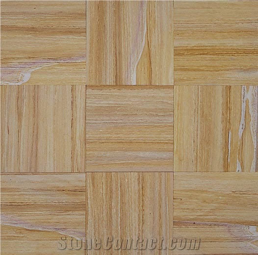 Teak Wood Sandstone Tile