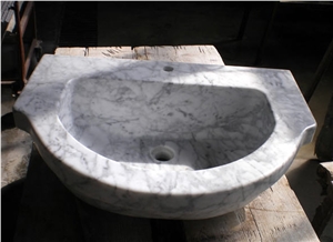 Statuario Extra Marble Sink, Statuary White Marble Sinks