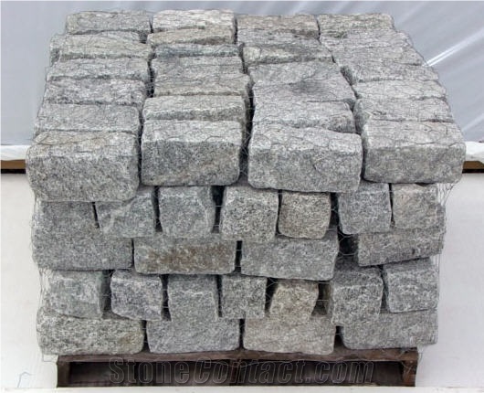 Grey Granite Cobble Stones 5x5x9