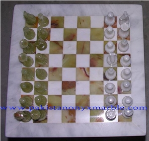 Onyx Chess Sets, Pakistan Green Onyx Artifacts & Handcrafts