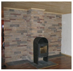 Sandstone Masonry Fireplace,Chimney, Indoor