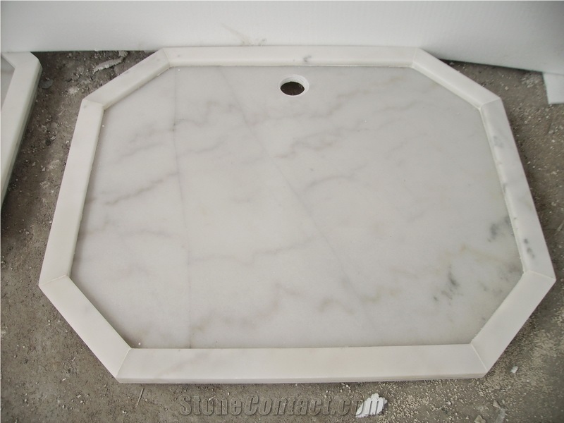 Marble White Shower Tray