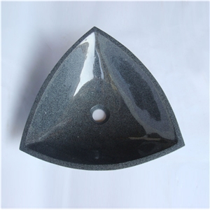 Triangle Black Granite Sink