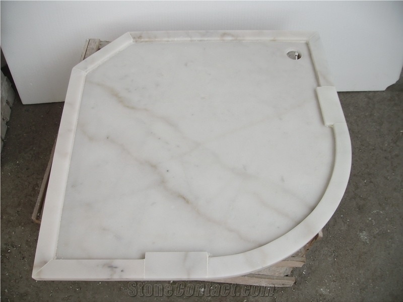 White Marble Shower Tray