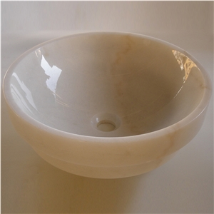 White Onyx Sink