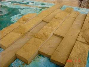 China Golden Sandstone Cultured Stone, Yellow Sandstone Cultured Stone