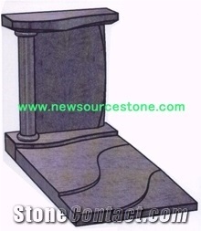 Black Granite Monument, Tombstone, Custom Monuments