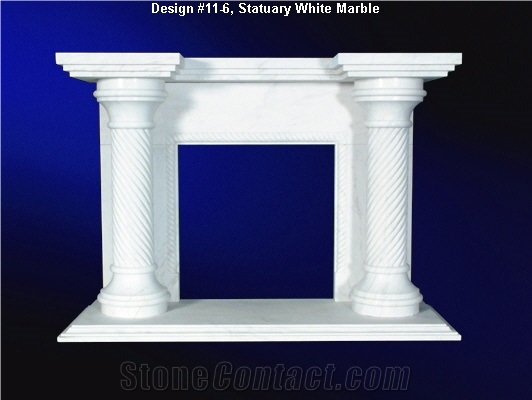 Statuary Marble Fireplace Mantel