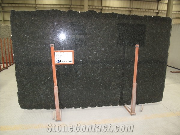 Peacock Gold Granite Slab, Brazil Green Granite