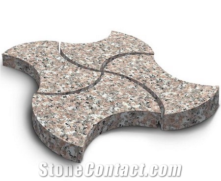 G664 Pink Granite Paving Stone