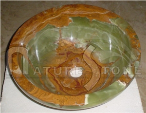 Multi Green Onyx Sinks, Green Onyx Sink