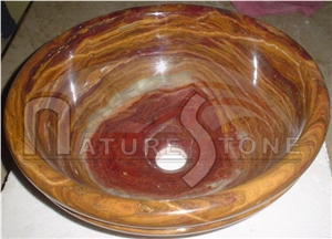 Multi Red Onyx Sinks, Red Onyx Sink