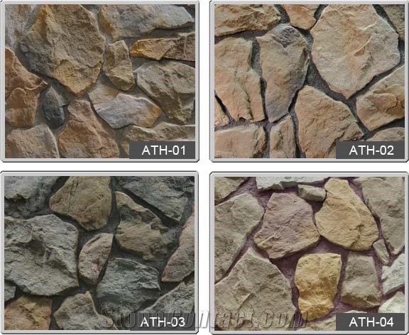 Artificial Stone Flagstone Wall Ath-1