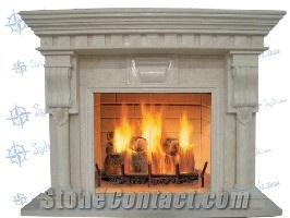 Marble, Sandstone, Limestone Fireplace