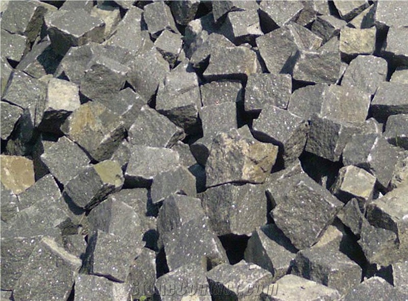 G654 Black Granite Cube Stone