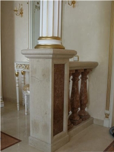 Light Beige Marble Columns