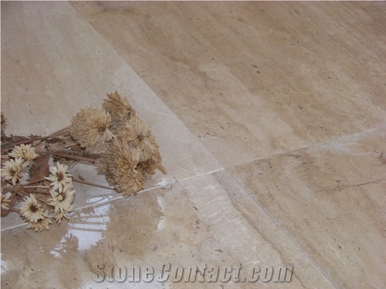 Denizli Travertine Floor Tile, Turkey Beige Travertine