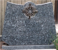 Blue Labrador Granite Gravestone