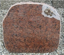 Red Vanga Granite Headstone