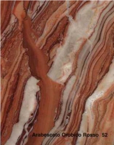 Arabescato Orobico Rosso Marble Slabs & Tiles
