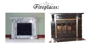 Granite, Travertine, Marble Fireplace