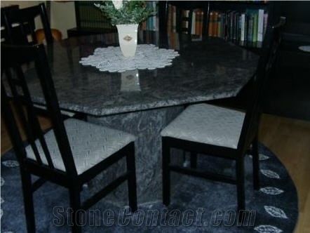 Dining Table in Visag Blue 20 mm Granite