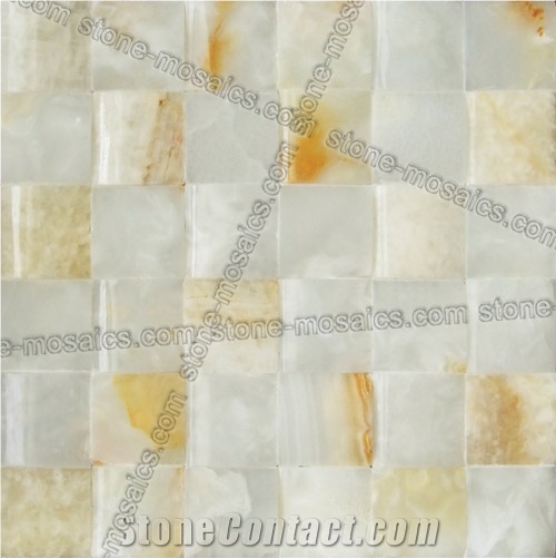 White Onyx Mosaic Tile From China 58542 Stonecontact White Onyx Mosaic Tile From China 58542