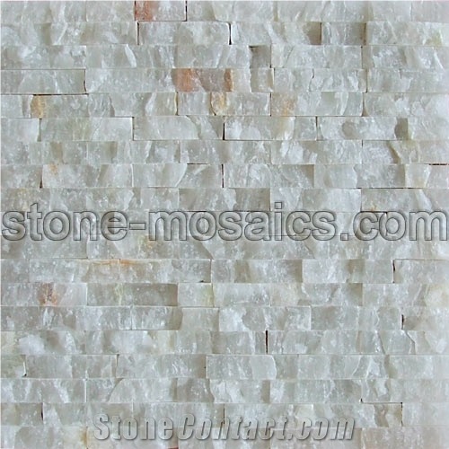 White Onyx Natural Face Mosaic Tile