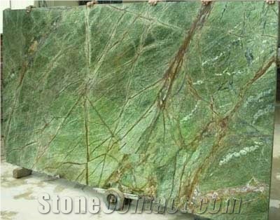 Rain Forest Green Marble Slabs