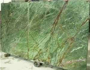 Rain Forest Green Marble Slabs