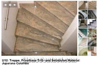 Juparana Colombo Granite Stairs and Steps