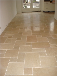 Beige Sandstone Floor Covering Pattern