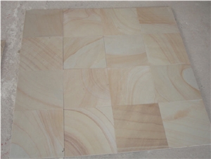 Teak Sandstone Slabs & Tiles, India Yellow Sandstone