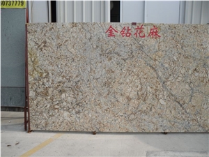 Golden Diamond Granite Slabs & Tiles, Brazil Yellow Granite