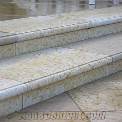 Golden Sand Marble Stairs
