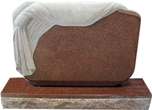 Zx Tianshan Red Granite Gravestone, Headstone