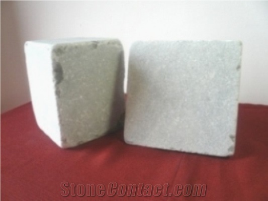 Pure White Marble Tumbled Cobble Stone