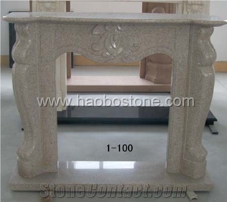 Granite Natural Stone Fireplace Mantel 1-1