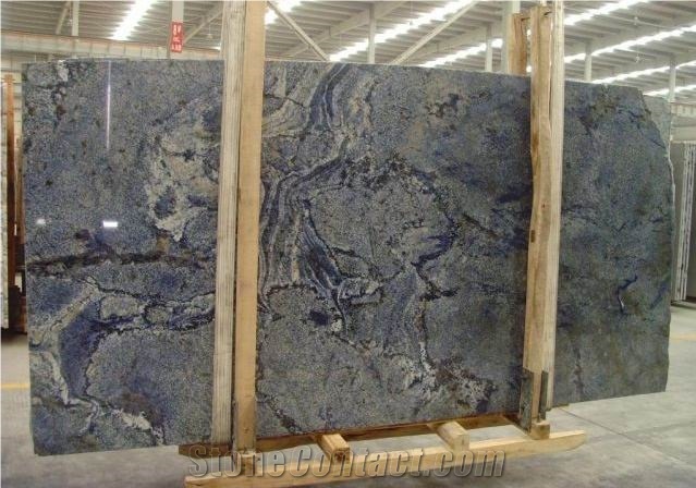 Azul Bahia Granite Slab,Brazil Blue Granite,Granite Tile, Granite Slabs, Granite Countertops, Granite Tiles, Granite Floor Tiles