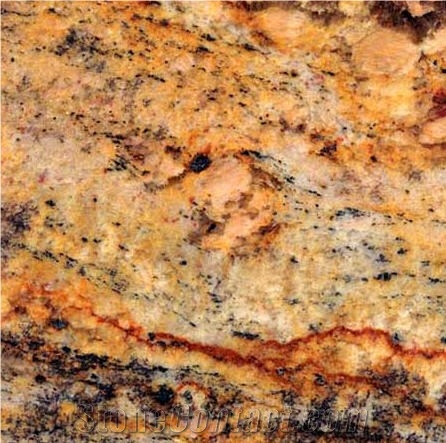 Juparana Gold Granite Slabs & Tiles, Brazil Yellow Granite