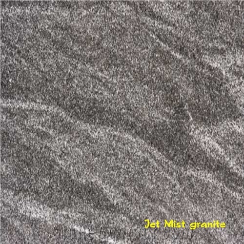 Jet Mist Granite Slabs & Tiles, United States Black Granite