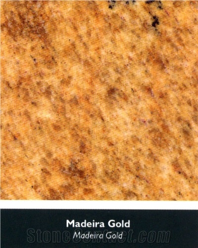 Madeira Gold Granite Slabs & Tiles, India Yellow Granite