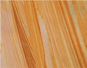 Teak Wood Sandstone Slabs & Tiles, India Yellow Sandstone