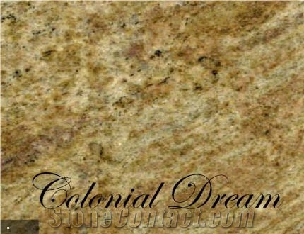 Colonial Dream Granite Slabs Tiles India Yellow Granite From