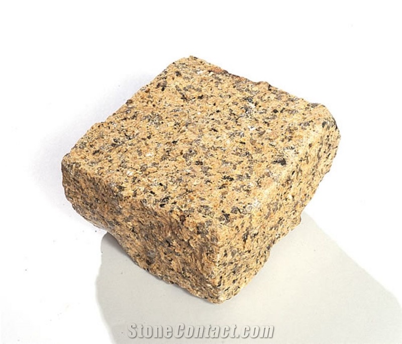 Yellow Granite Cubes,Cobble Stone